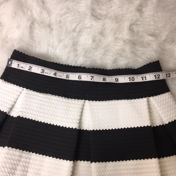 Textured Striped Skater Skirt - Picture 6 of 8